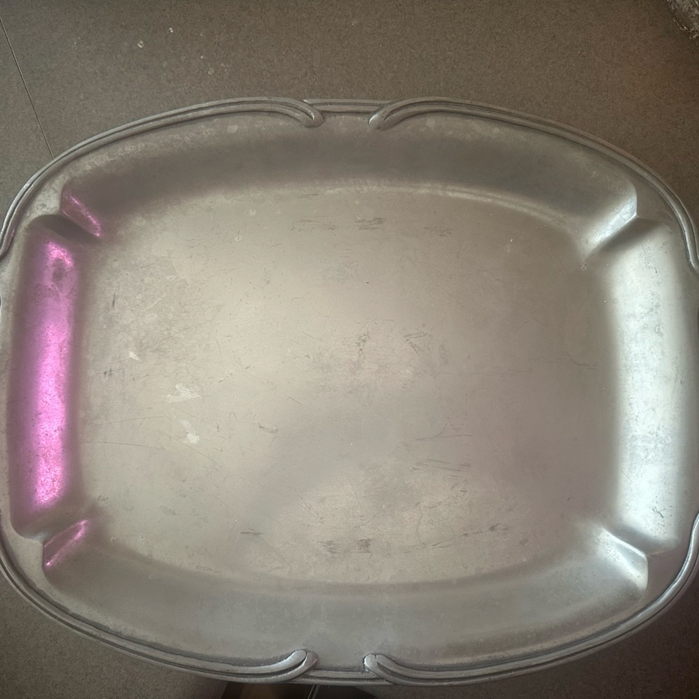 Wilton Armetale Serving Platter – Handcrafted Aluminum Alloy –